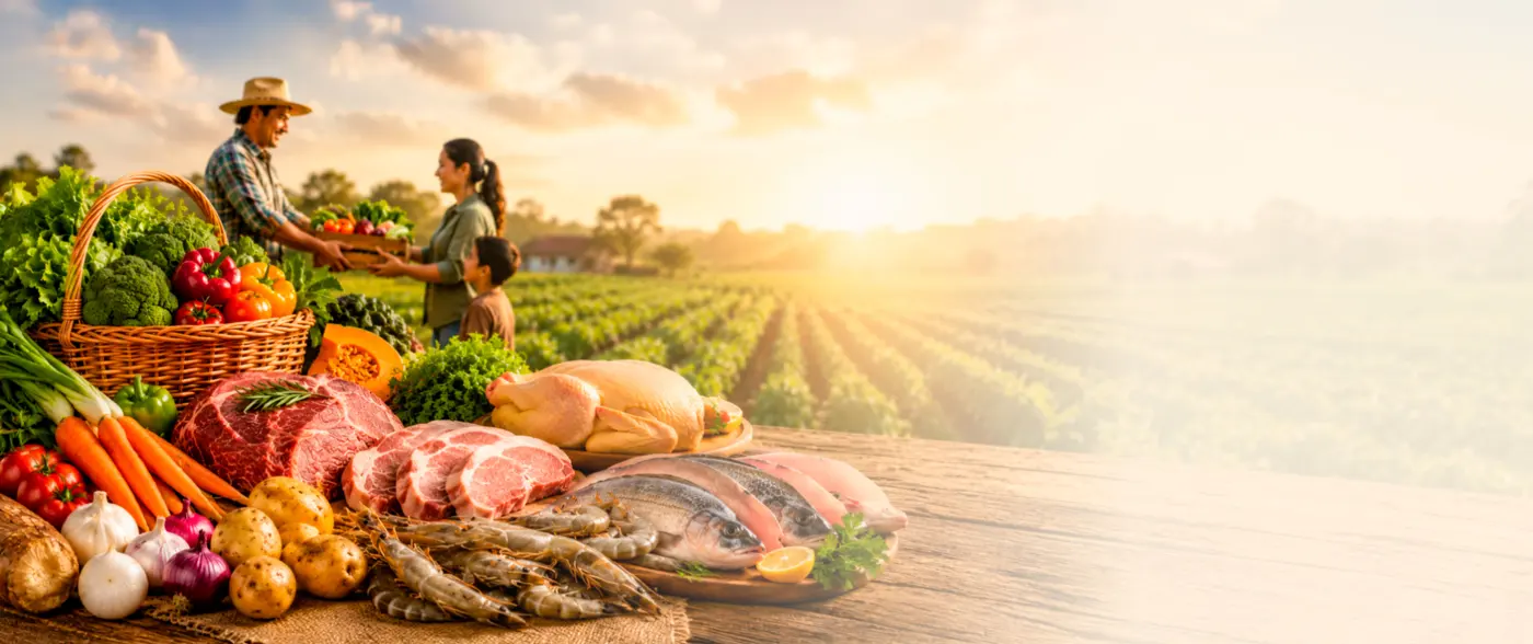 Productos frescos de los agricultores y ganaderos de ASOFINCAS